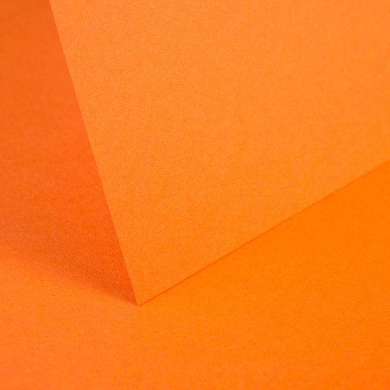 Mandarin Orange Plain Card 240gsm image