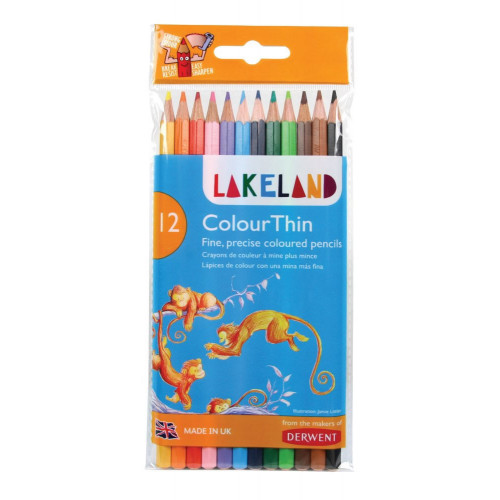 Lakeland Colourthin Pencil Pk12-Assorted