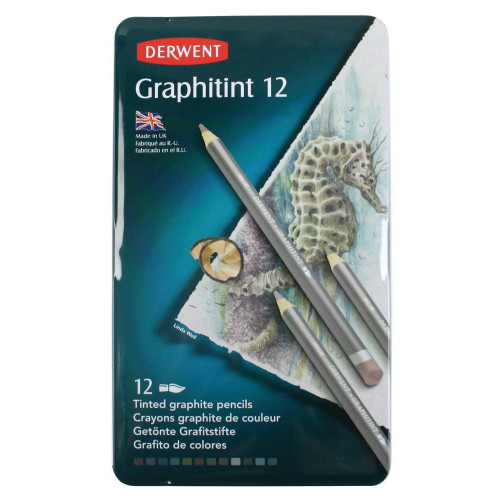 Derwent Graphitint Pencils Tin 12-Asstd