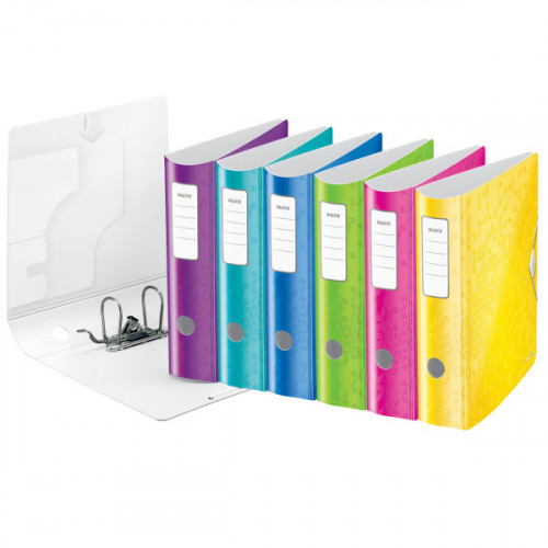 Leitz 180° Active WOW Lever Arch File. A4 50mm Assorted - Outer carton of 5