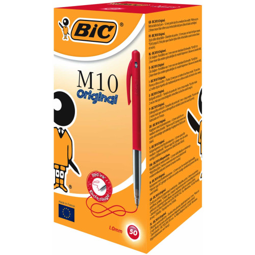 Bic M10 Original Medium Pk50 - Red