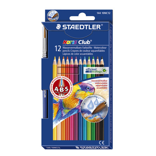 Noris Aquarell W/Colour Pencils Pk12