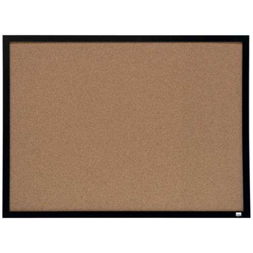 Rexel Cork Board with Black Frame, 585 x 430mm, Black