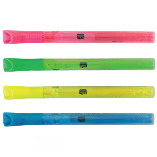Nobo Neon Dry Erase Marker - Assorted (Pack of 4)