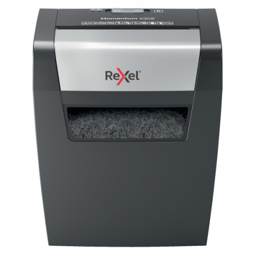 Rexel Momentum UK X308 Paper Shredder - Black