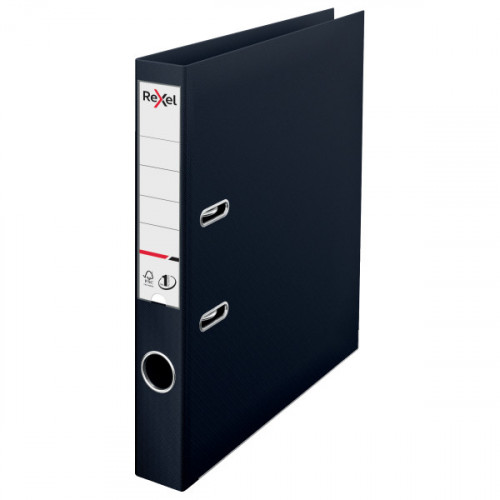 Rexel A4 Lever Arch File, Black, 50mm Spine Width, Choices No1 Power - Outer carton of 10