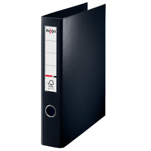 Rexel A4 Ring Binder, Black, 40mm 4D-Ring Diameter, Choices - Min Order Carton of 12