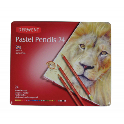 Derwent Pastel Pencil Tin 24-Assorted