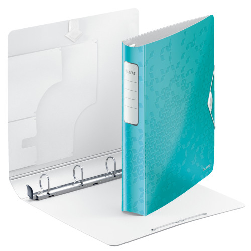 Leitz Active WOW SoftClick Ring Binder, 30 mm, 4 D Ring, A4, Ice Blue - Outer carton of 5