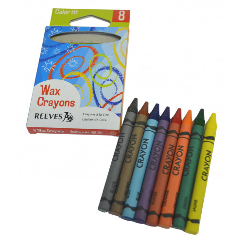 Reeves Standard Crayons Pk8 Assorted