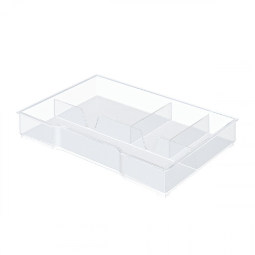 Leitz Organiser Tray for Plus and WOW Drawer Cabinets - Transparent - Outer carton of 6