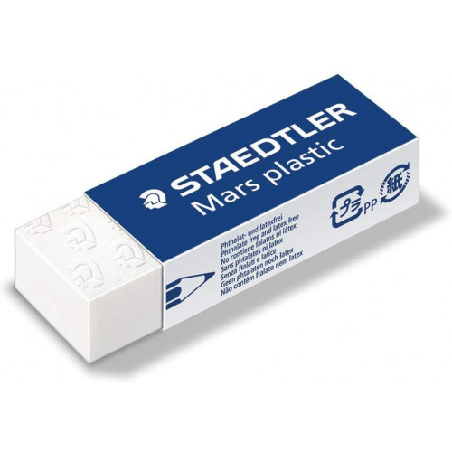 Staedtler Mars Plastic Eraser - 65 x 23 x 13mm