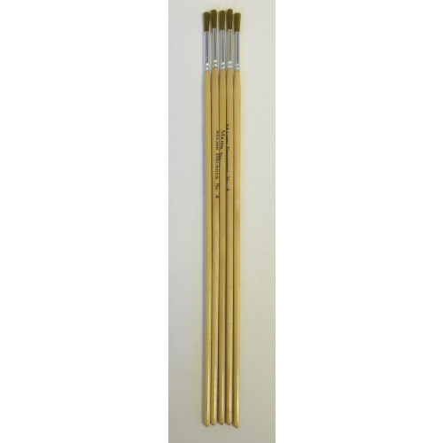 Golden Nylon Brushes Round Size4 Pk5