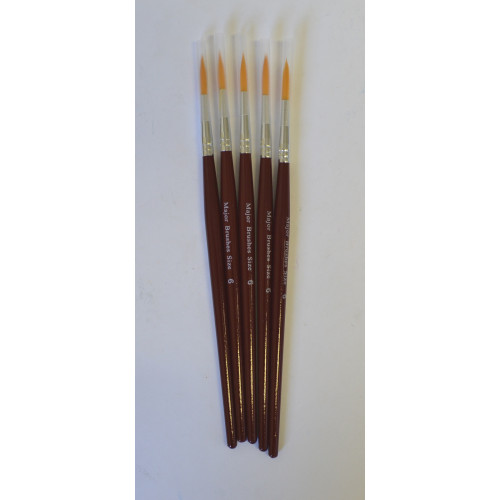 Sable Sub Brushes Pointed Size6 Pk5