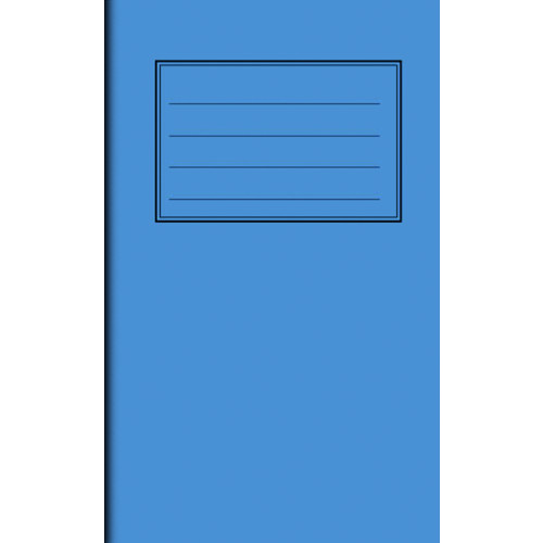 Notes Vocabulary Book 6.5" x 4"(165x102) 48 pages 7cm Ruled and Margin Light Blue Cover - Pack of 100