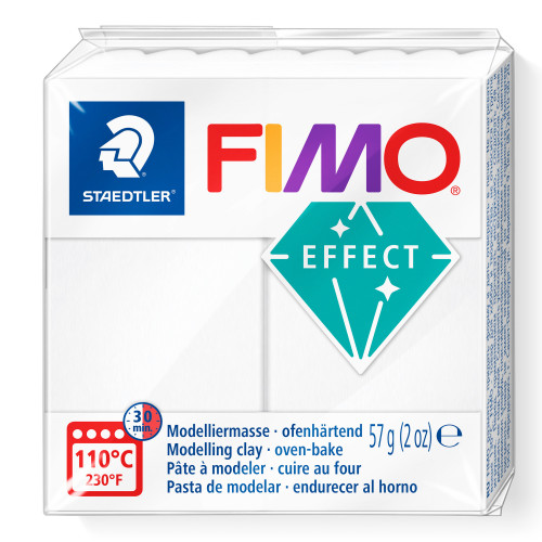 FIMO Effect Block 56g - Translucent White