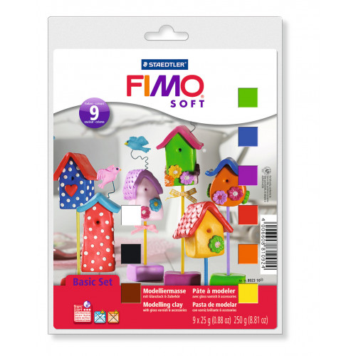 FIMO Basic Starter Set 12 items inc 9 Half Blocks 25g