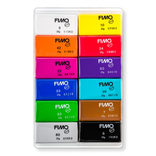 FIMO Soft Colour Pack Basic Half Blocks 25g