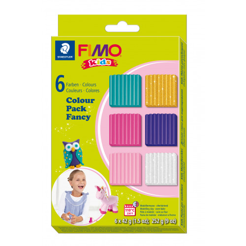 FIMO Colour Pack "Girlie" 42g - Pack of 6 Assorted