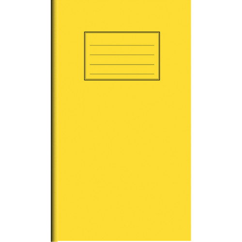 Notes Vocabulary Book 8"x 4"(205x102) 32 pages 8mm Ruled Yellow Cover - Pack of 100