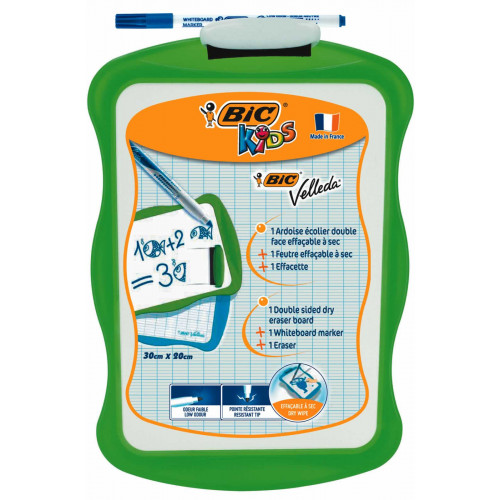 Bic Kids Dry Wipe Board 20x31cm-Each