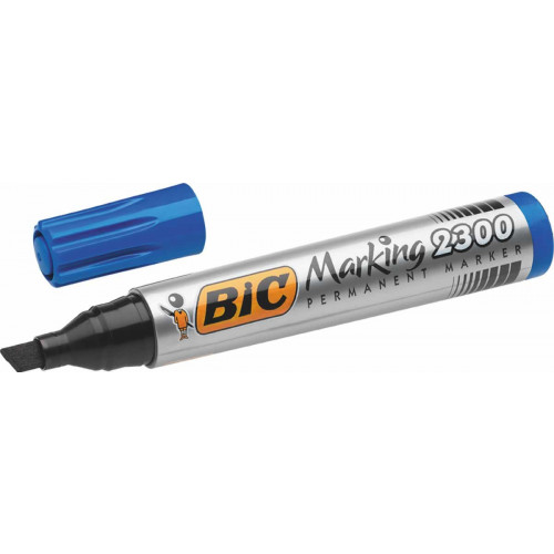 Bic Marker 2300 Chisel Tip Blue-Each