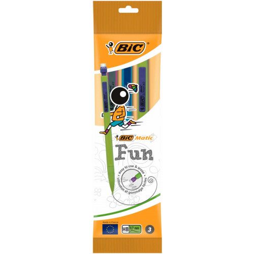 Bic Matic Fun Mechanical Pencil Pk3-HB