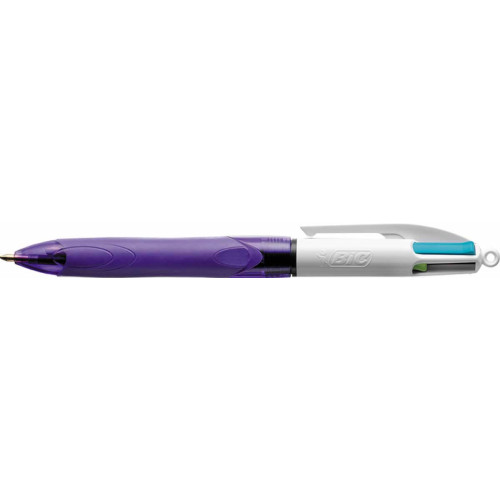 Bic 4 Colours Fashion Purple Barrel-Pk12