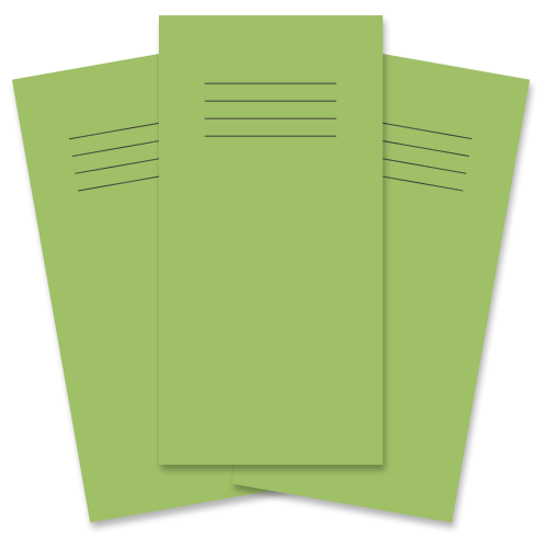 RHINO 8 x 4 Vocabulary Notebook 32 Page, Light Green, F8 (Pack 100)