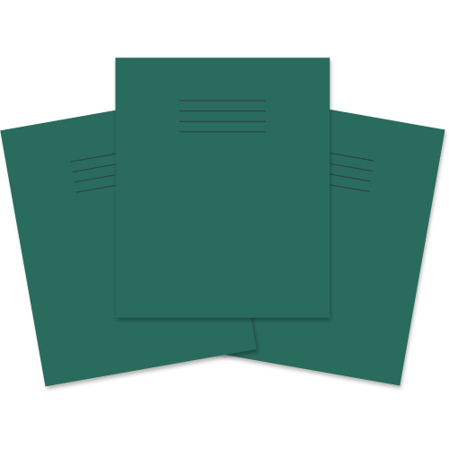 Exercise Book 205x165 48p F8/B Dk Green