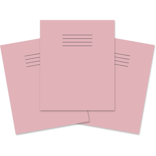 Exercise Book 205x165 80p Blank Pink