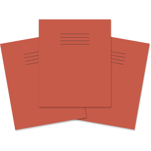 Exercise Book 205x165 48p F8 Red