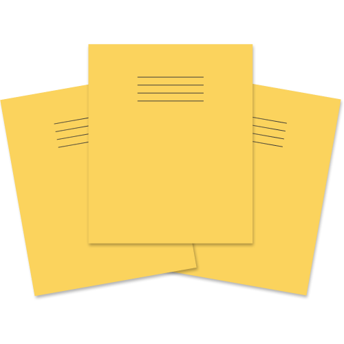 Exercise Book 205x165 48p Blank Yellow
