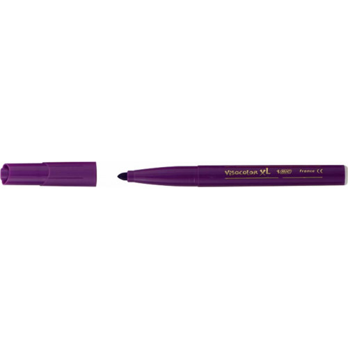 Bic Visa XL Broad Felt Pen-Pk144-Asstd