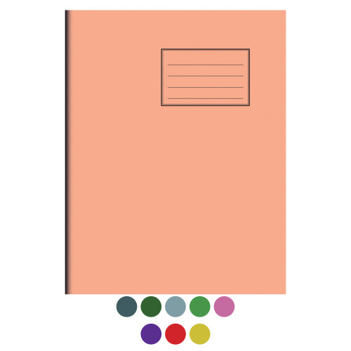 Notes Exercise Book 9" x 7" (230x180) 80 pages 8mm Ruled and Margin - Pack of 100