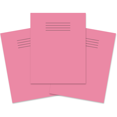 Exercise Book 230x180 80p Blank Pink