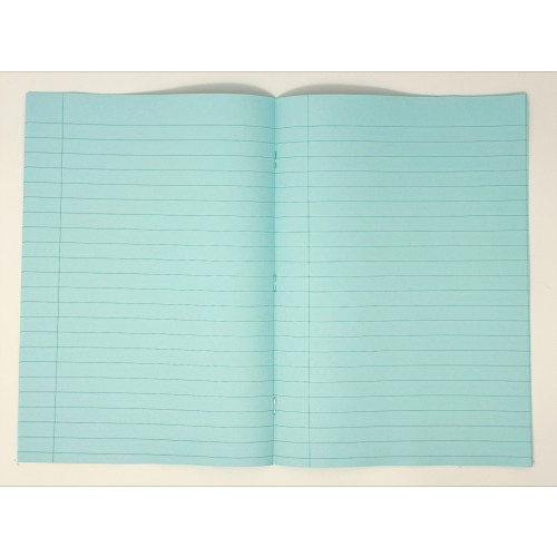 GHP A4 32 Page SEN Books - Orange with Blue Tinted Paper 12mm Lined with Margin - Pack of 10
