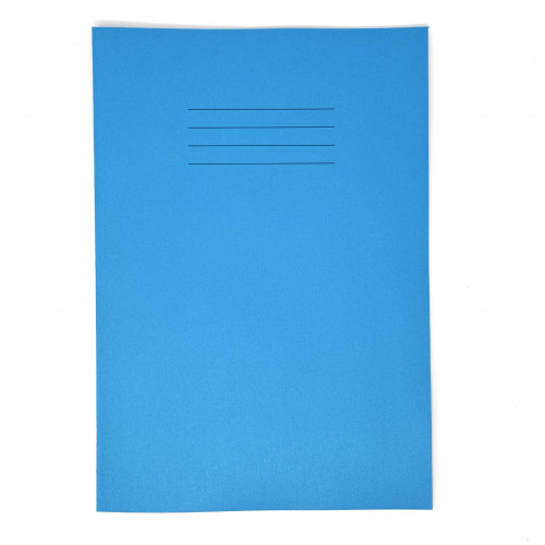 GHP A4 32 Page SEN Books - Dark Blue with Cream Tinted Paper 8mm Lined with Margin - Pack of 10