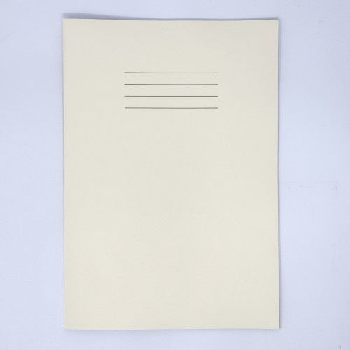 GHP A4 32 Page SEN Books - Ivory with Blue Tinted Paper 8mm Lined with Margin - Pack of 10