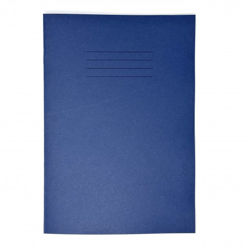 GHP A4 32 Page SEN Books - Navy with Green Tinted Paper 8mm Lined with Margin - Pack of 10