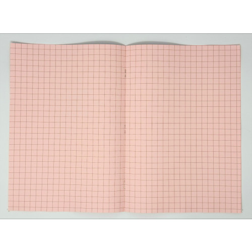 GHP A4 32 Page SEN Books - Dark Green with Pink Tinted Paper 10mm Squared - Pack of 10