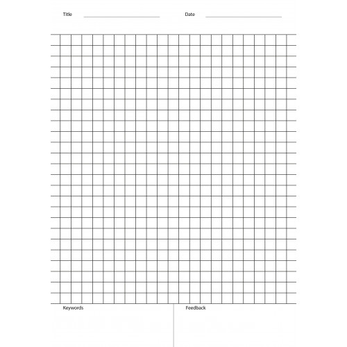 Exercise Book A4 80 Pages 5mm Squares Teacher Comments Pack of 10