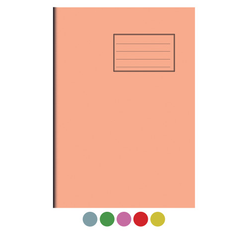 Notes Exercise Book A4+ (340x240) 48 pages Blank Pink Cover - Pack of 50