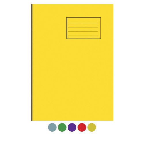 Notes Exercise Book A4+ (340x240) 80 pages Blank Yellow Cover - Pack of 50