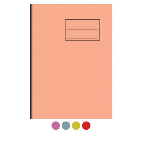 Notes Exercise Book A4 80 pages Blank Pink Cover - Pack of 50