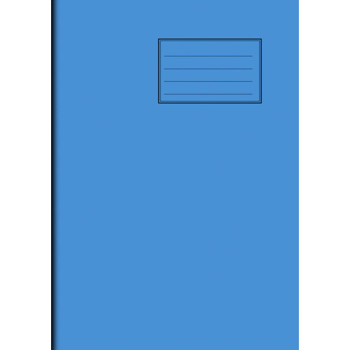 Notes Exercise Book A4 80 pages 8mm Ruled Light Blue Cover - Pack of 50