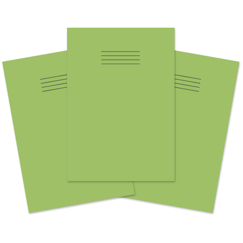 Exercise Book A4 64p F8M Lt Green Pk50