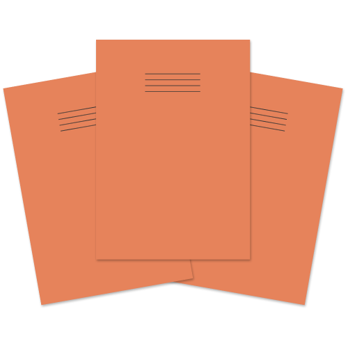 Exercise Book A4 64p S7 Orange Pk50