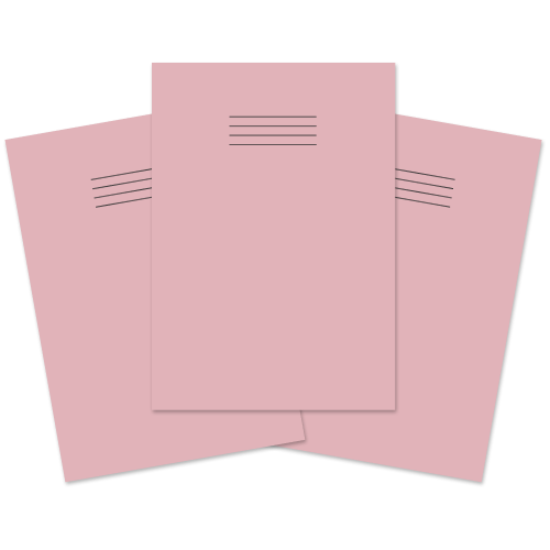 Exercise Book A4 48p Blank Pink