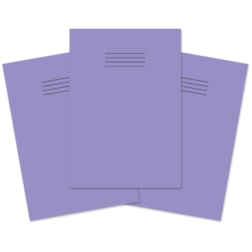 RHINO A4 Exercise Book 32 Page, Purple, F8M (Pack 100)